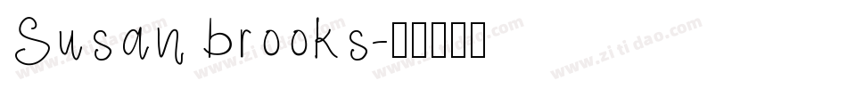 Susan brooks字体转换
